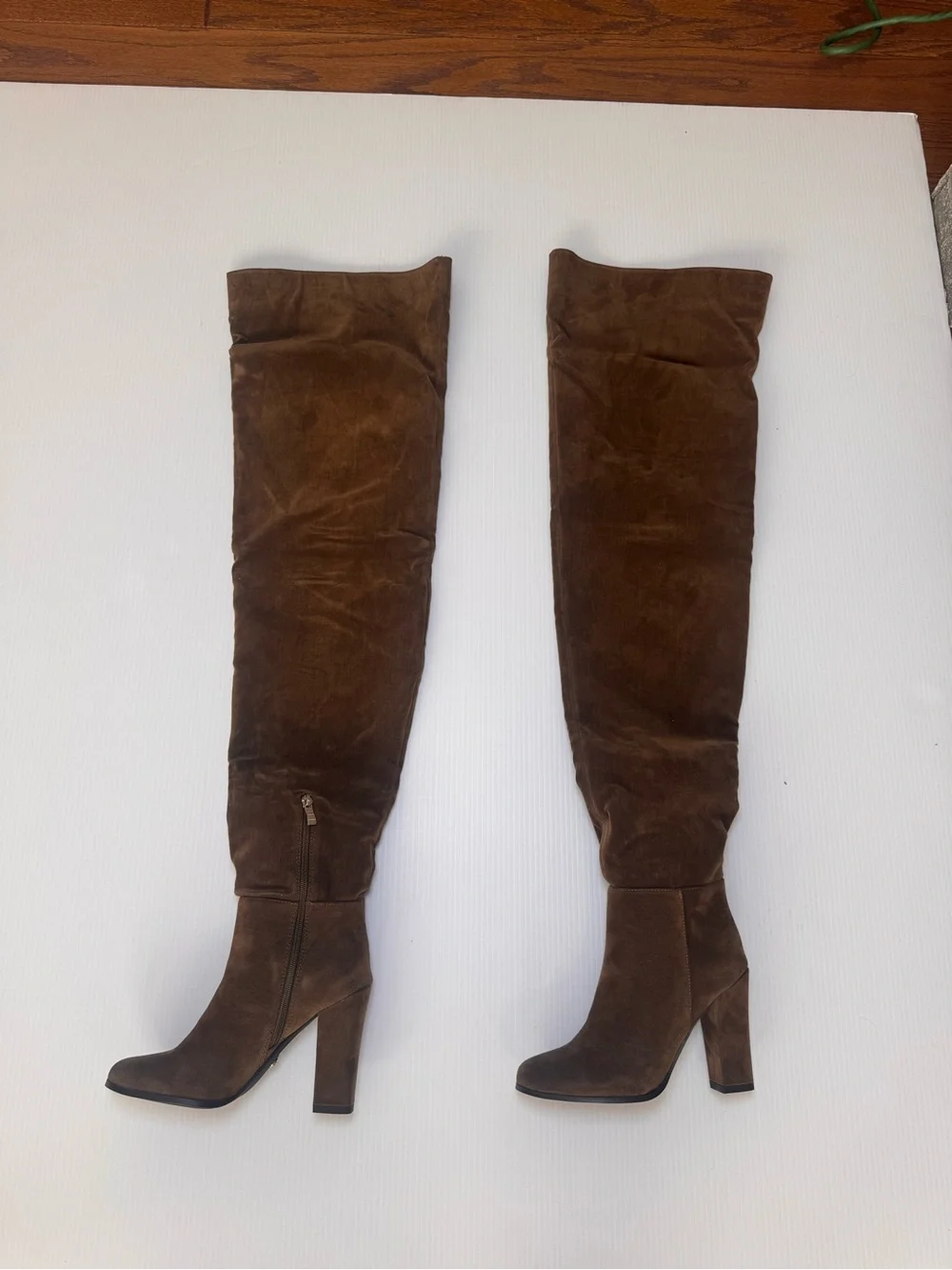 Azalea Wang Nanette Brown Thigh-High Boots – NIB – Sizes 6 & 6.5